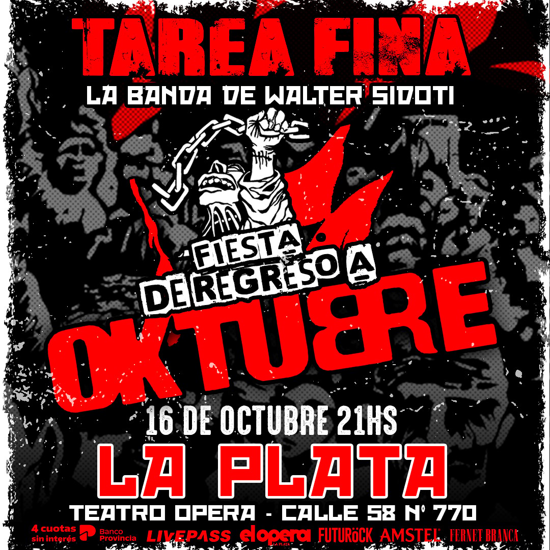 TAREA FINA en el Teatro Ópera LP