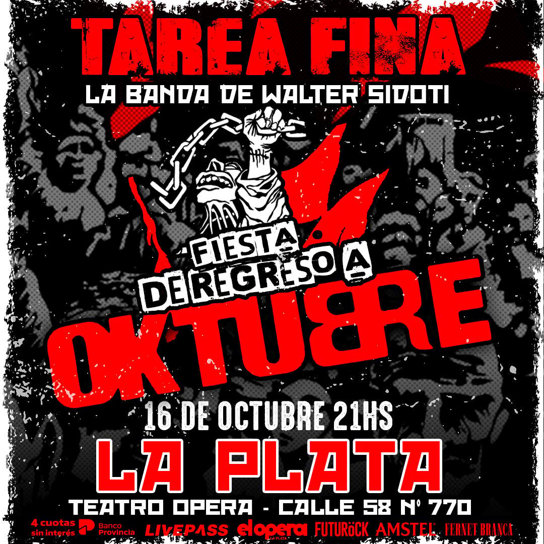 Entradas para TAREA FINA en el Teatro Ópera LP - Livepass