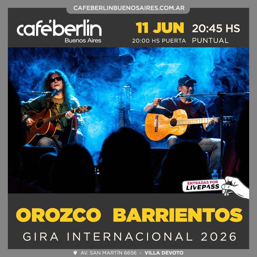Orozco- Barrientos en Café Berlín