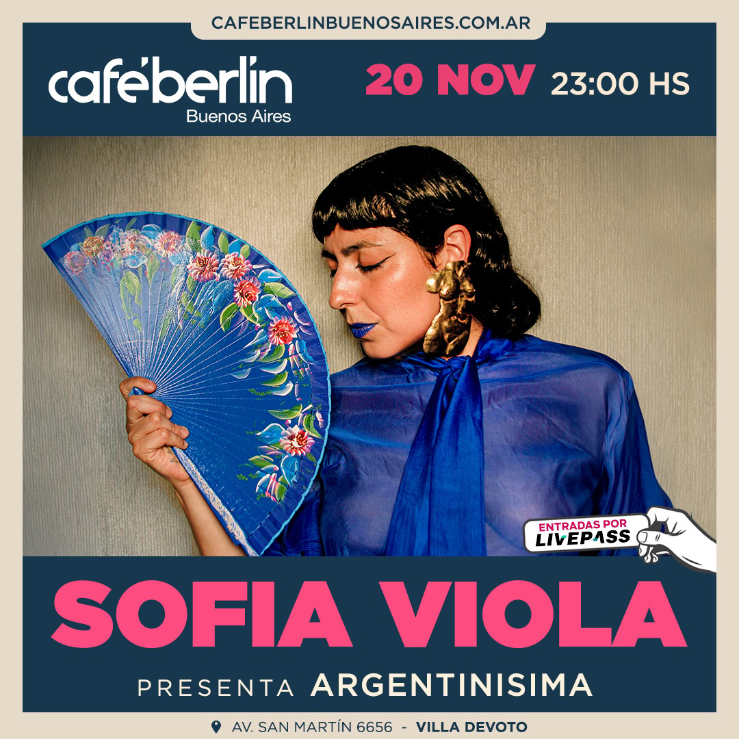 Sofía Viola en Café Berlín