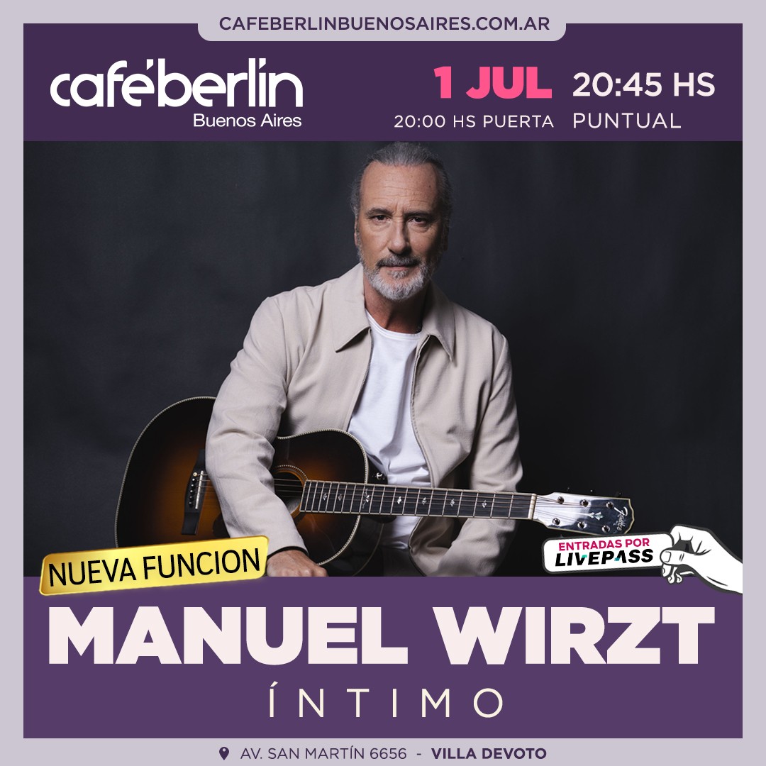 Manuel Wirzt en Café Berlín