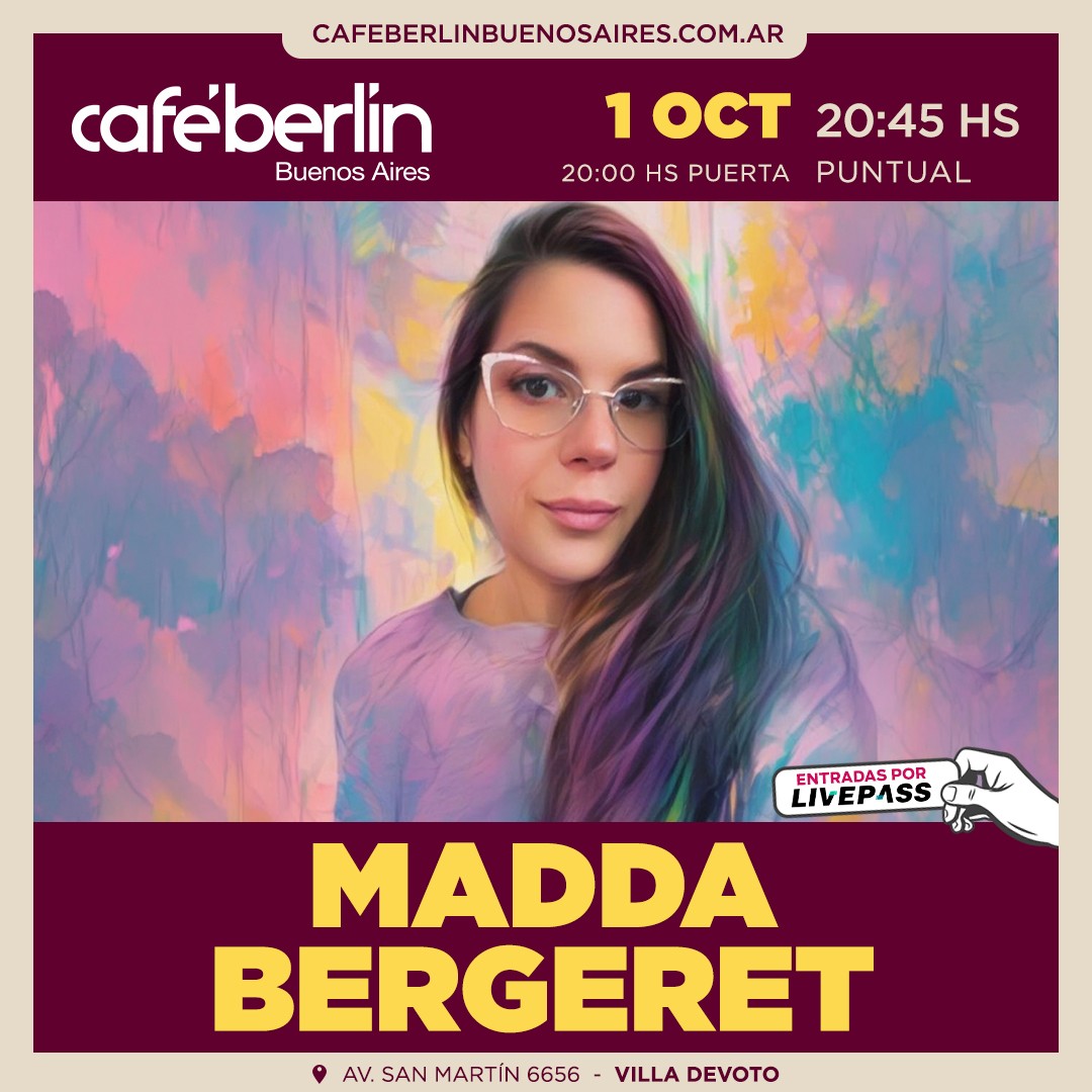 Madda Bergeret en Café Berlín