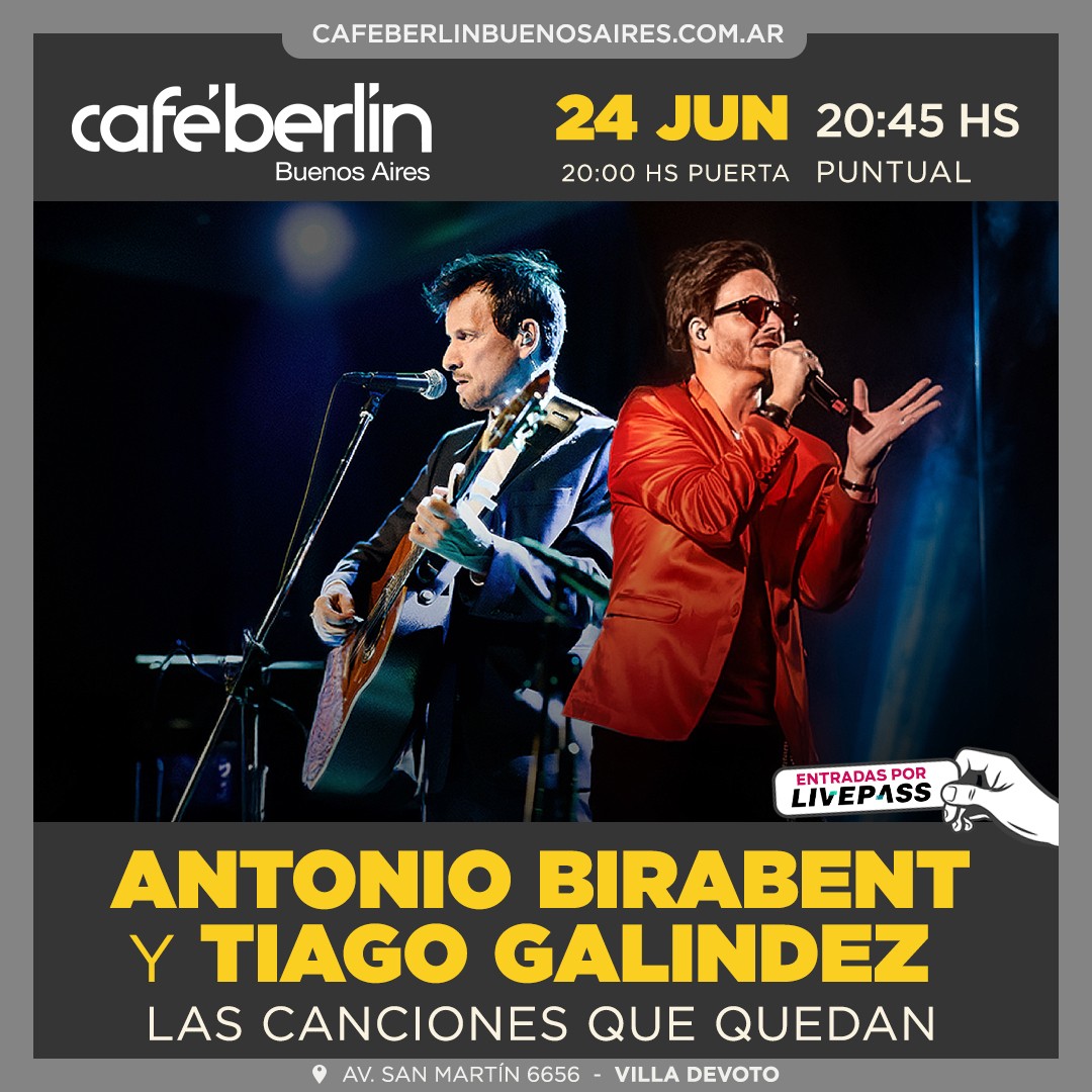 Antonio Birabent & Thiago Galindez en Café Berlín