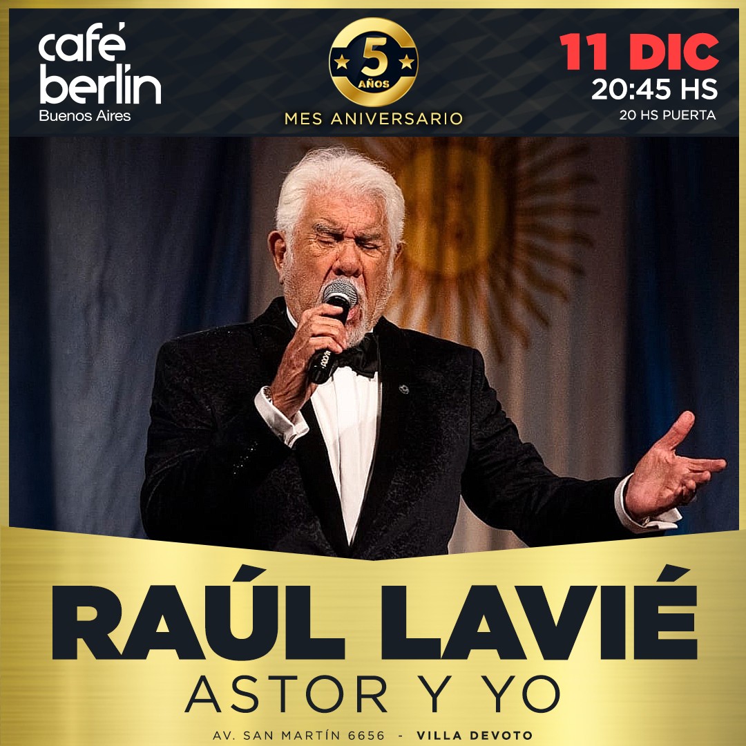 Raúl Lavié en Café Berlín