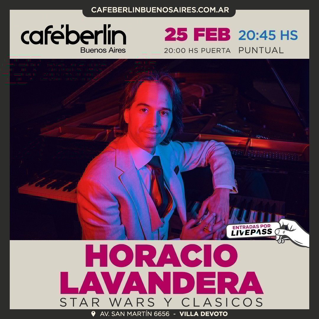 Horacio Lavandera en Café Berlín