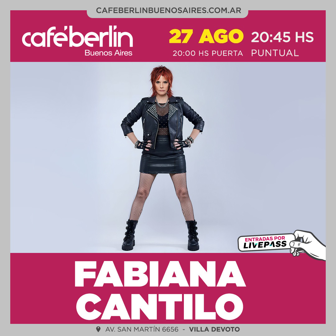 Fabiana Cantilo en Café Berlín
