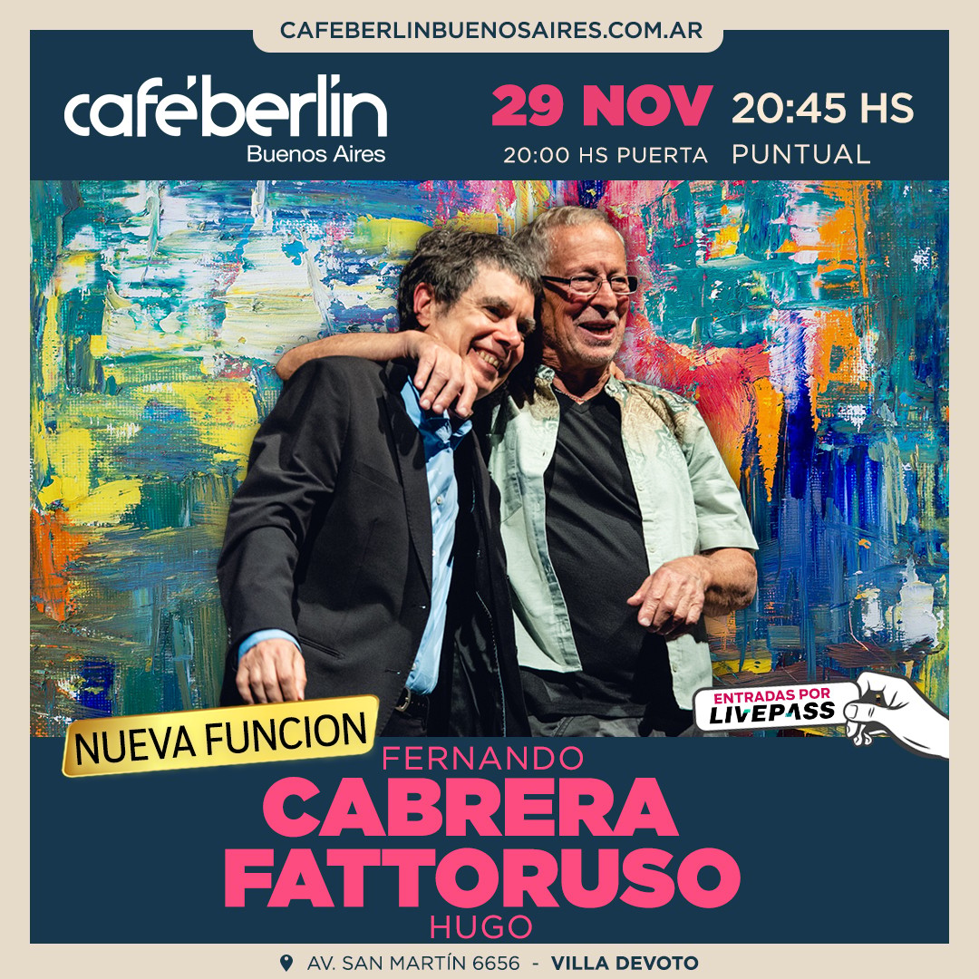 Fernando Cabrera - Hugo Fattoruso en Café Berlín