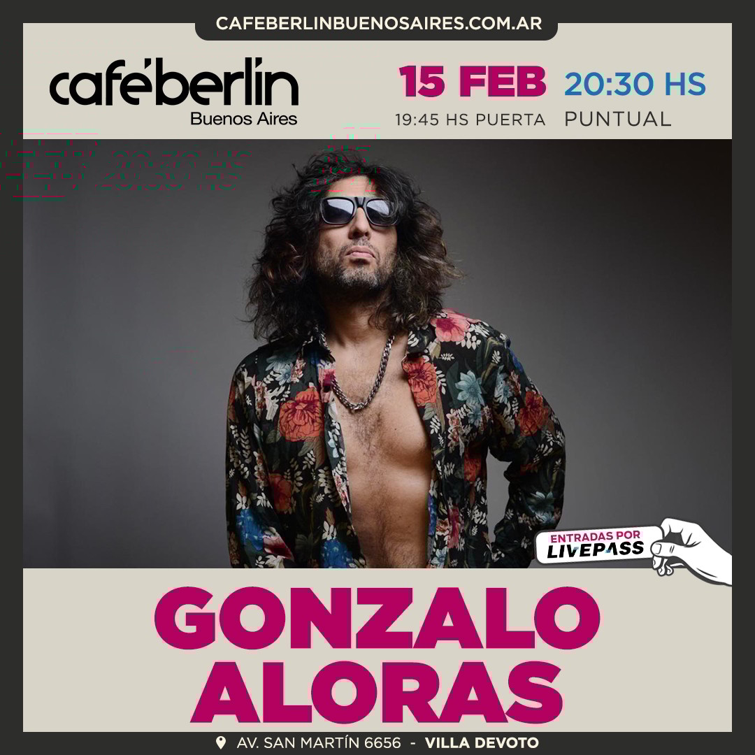 Gonzalo Aloras en Café Berlín