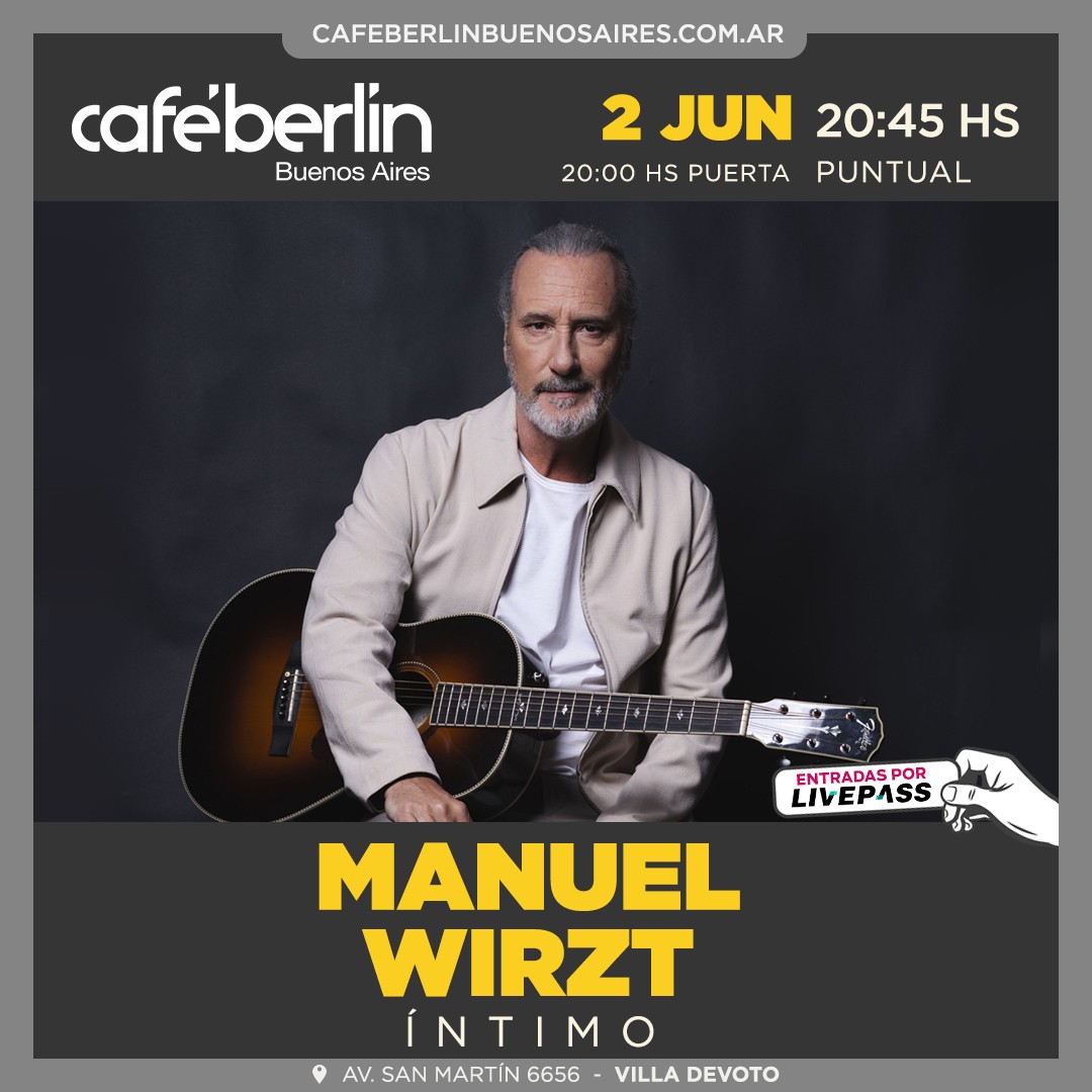 Manuel Wirzt en Café Berlín