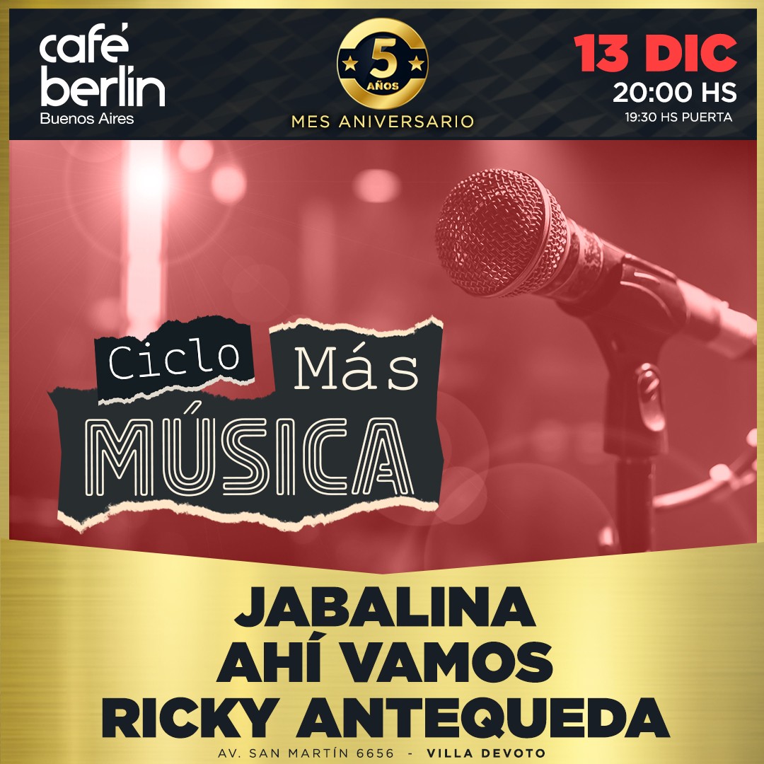 Más Música en Café Berlín