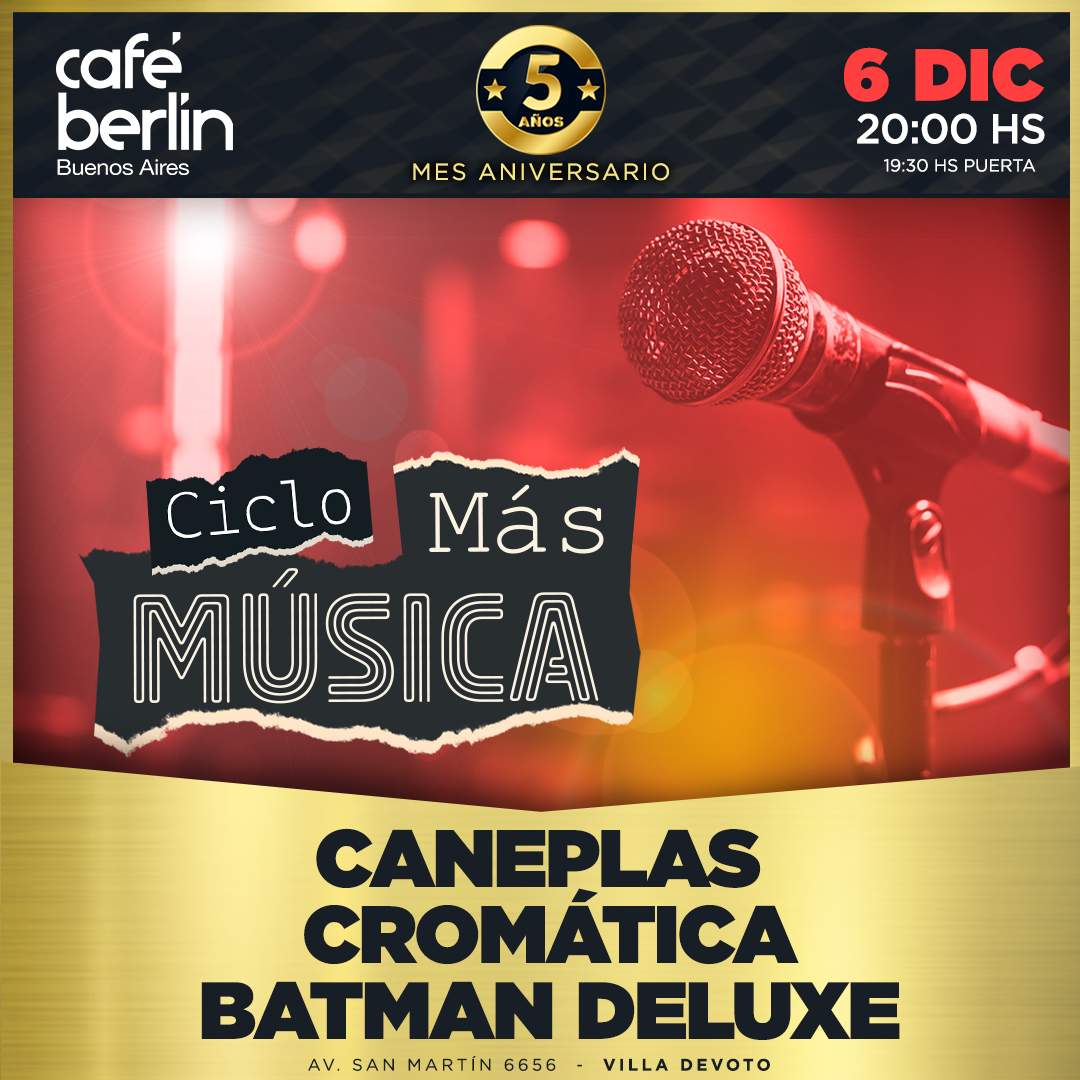 Flyer de Mas Musica