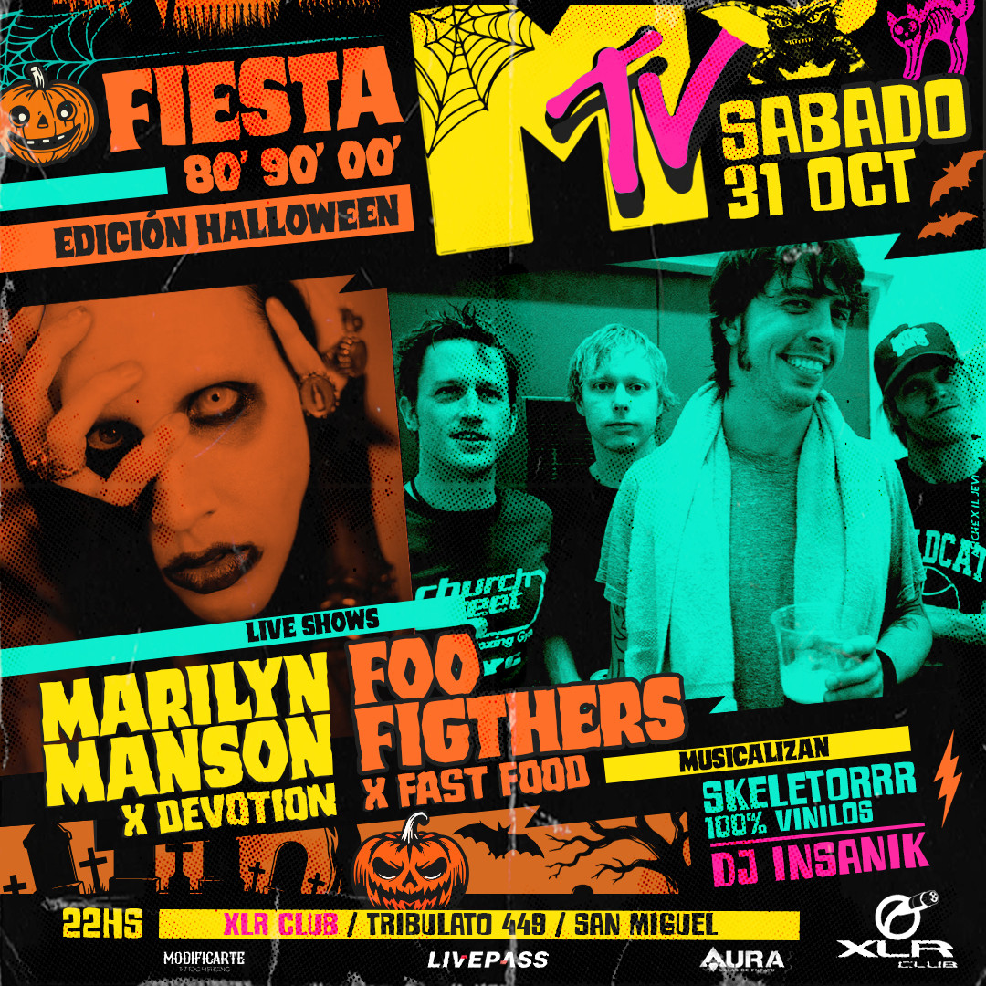 FIESTA MTV 80' 90' 00 ' Edición Halloween en San Miguel