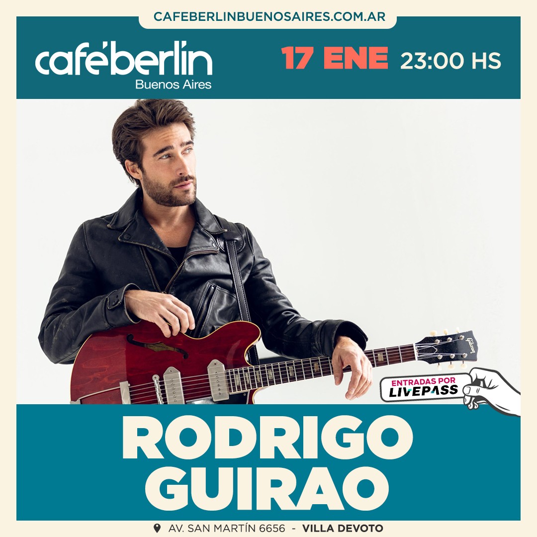 Rodrigo Guirao en Café Berlín