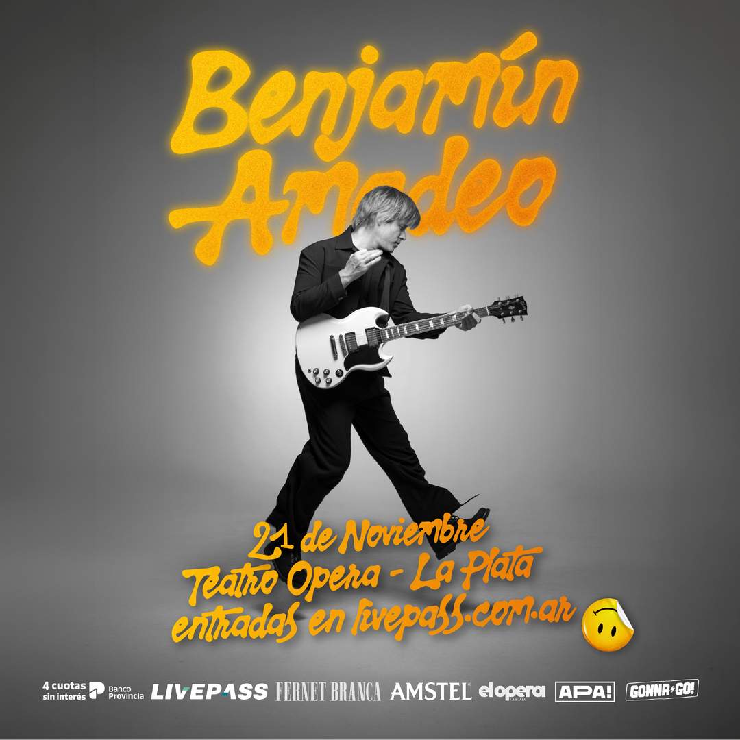 Entradas para BENJAMIN AMADEO en el Teatro Ópera LP - Livepass