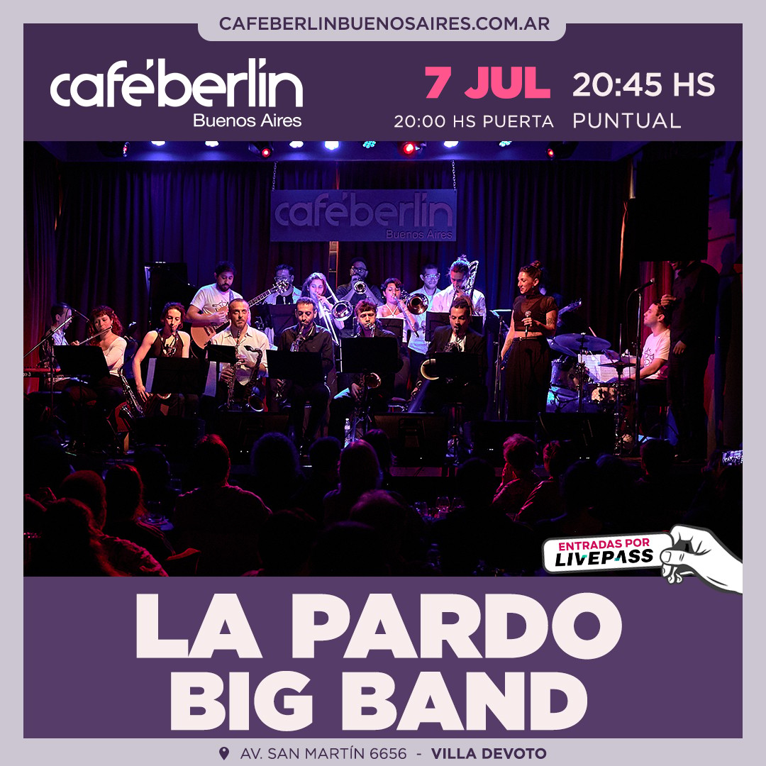 La Pardo Big Band en Café Berlín