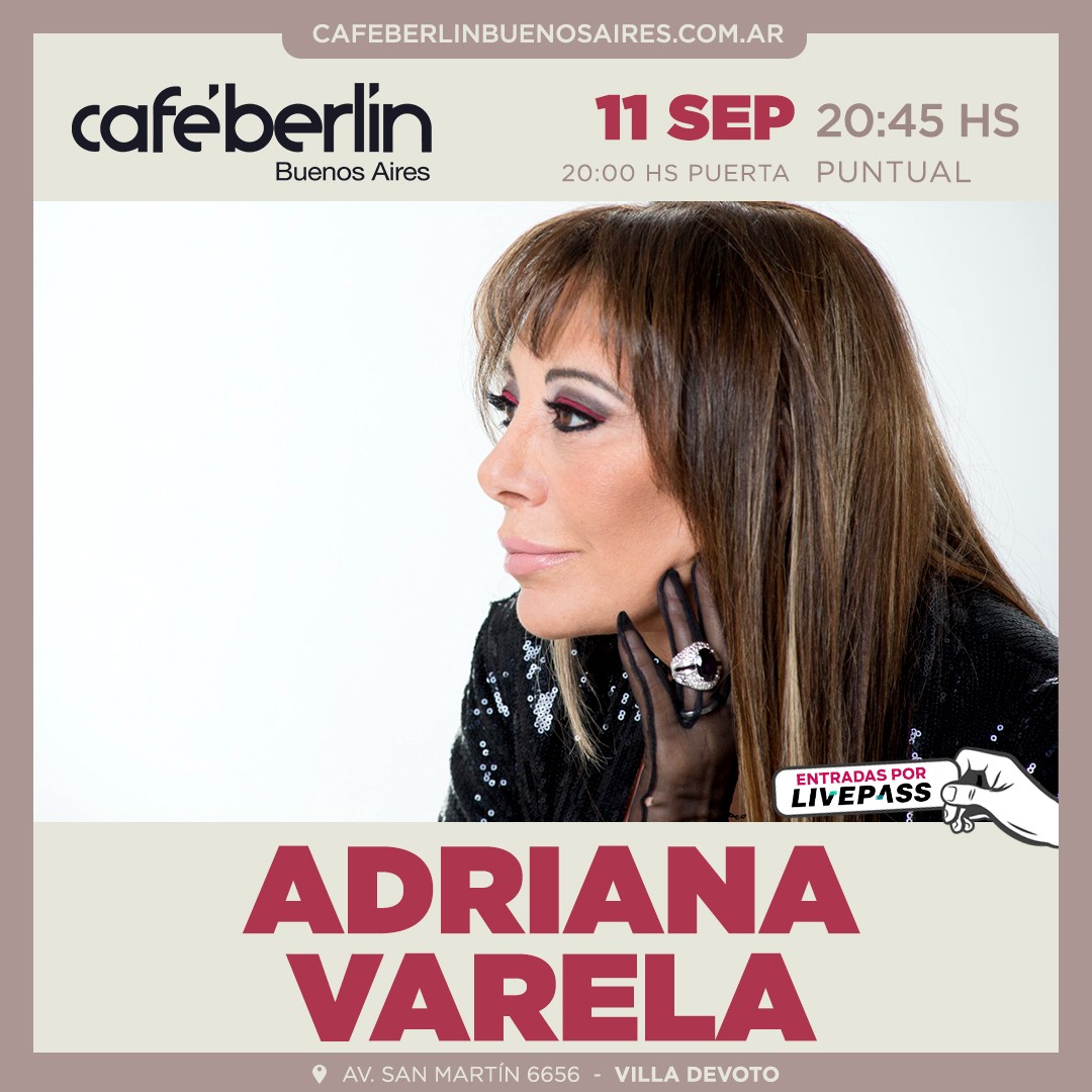 Adriana Varela en Café Berlín
