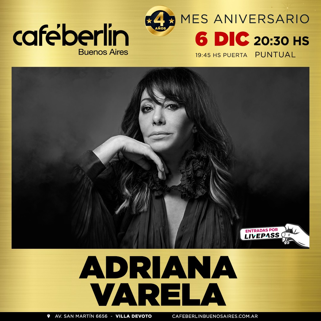 Adriana Varela en Café Berlín