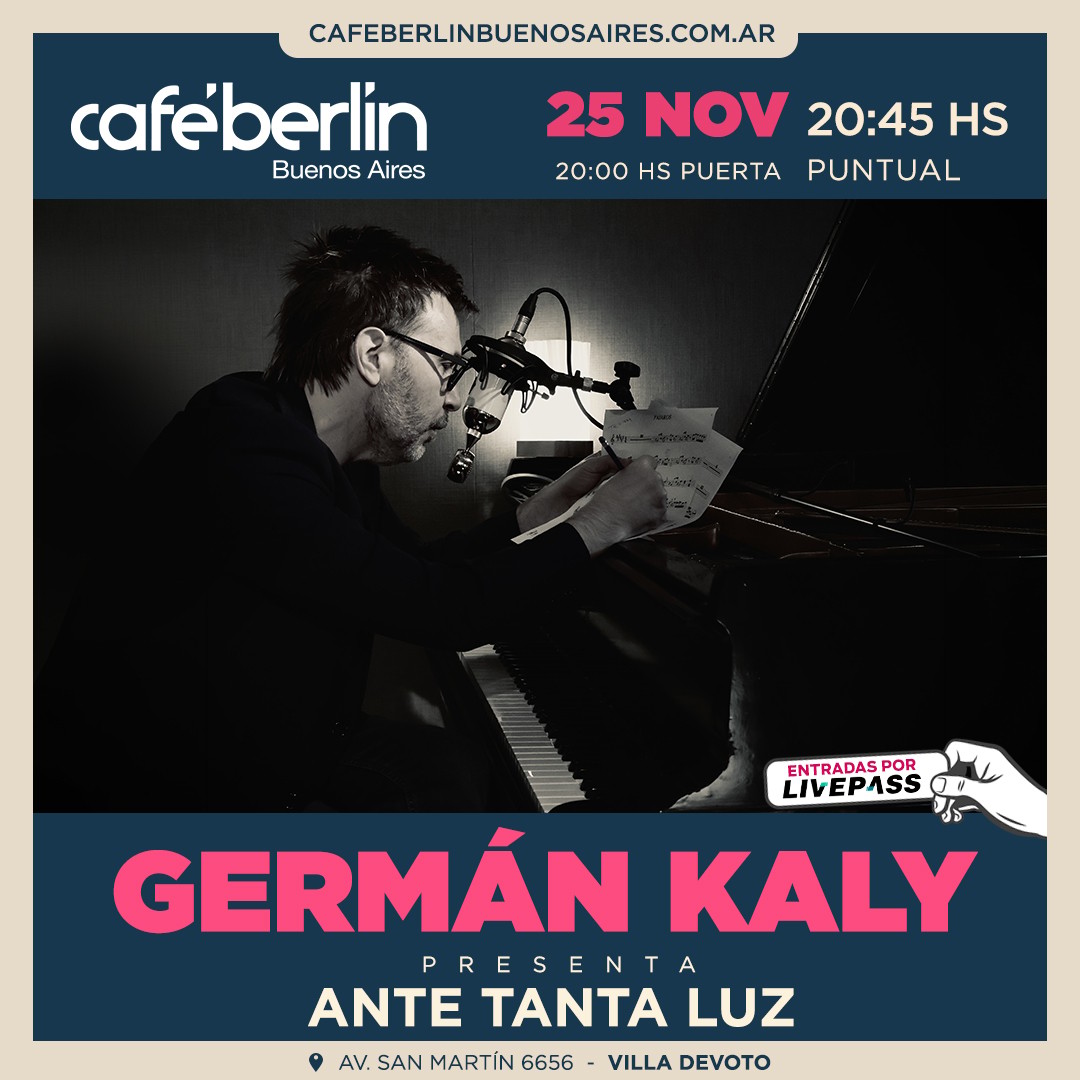 German Kaly en Café Berlín