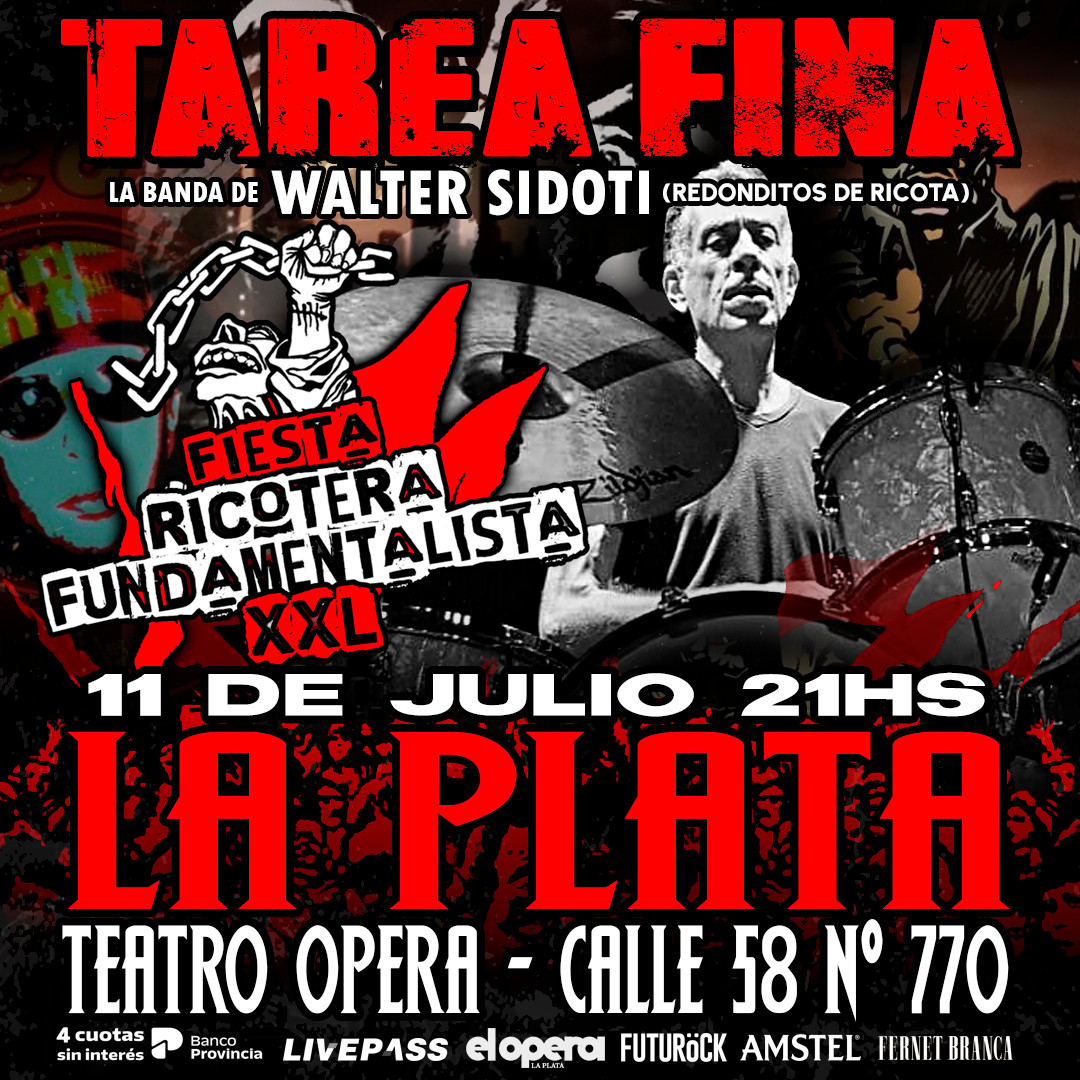 TAREA FINA en el Teatro Ópera LP