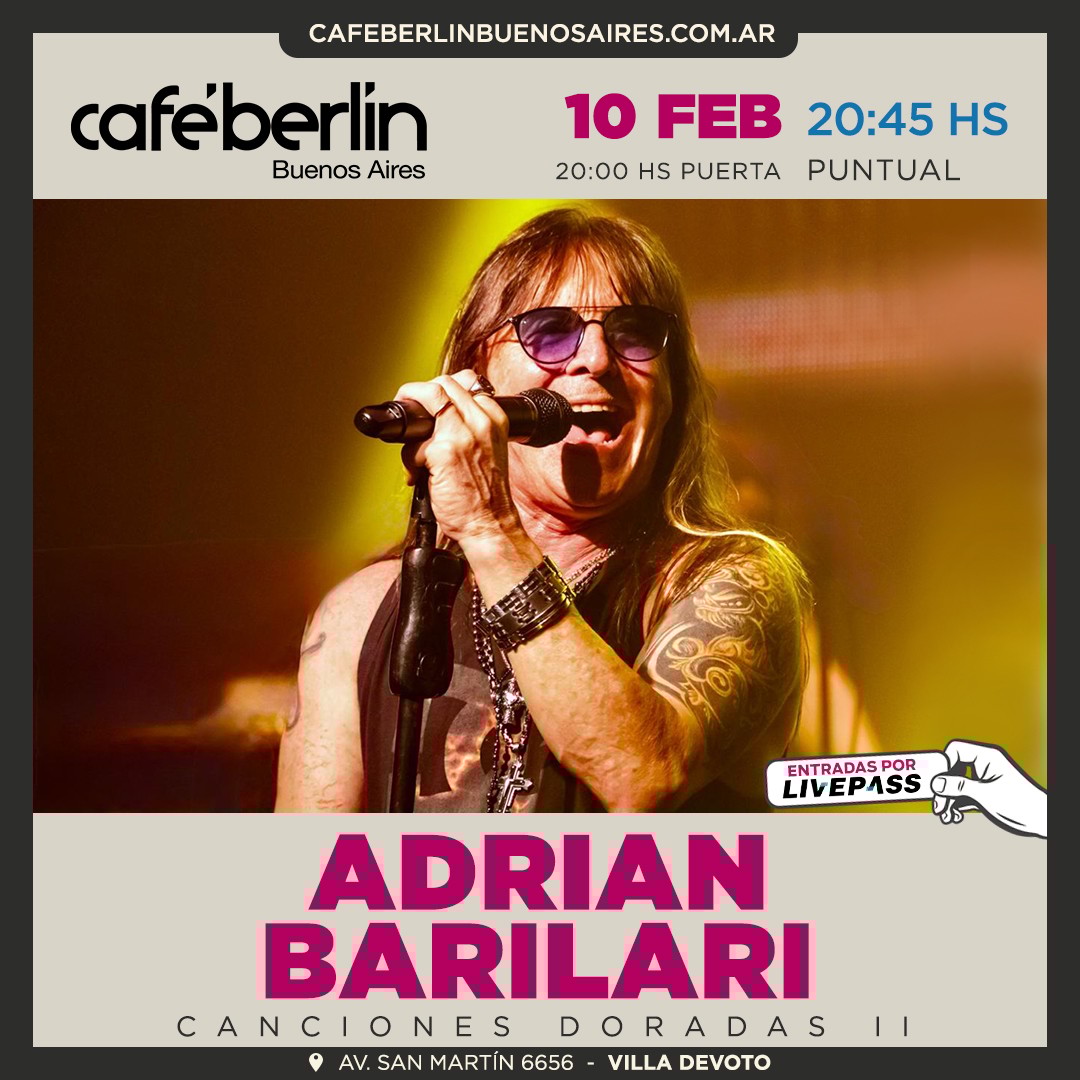 Adrian Barilari - Canciones Doradas II en Café Berlín