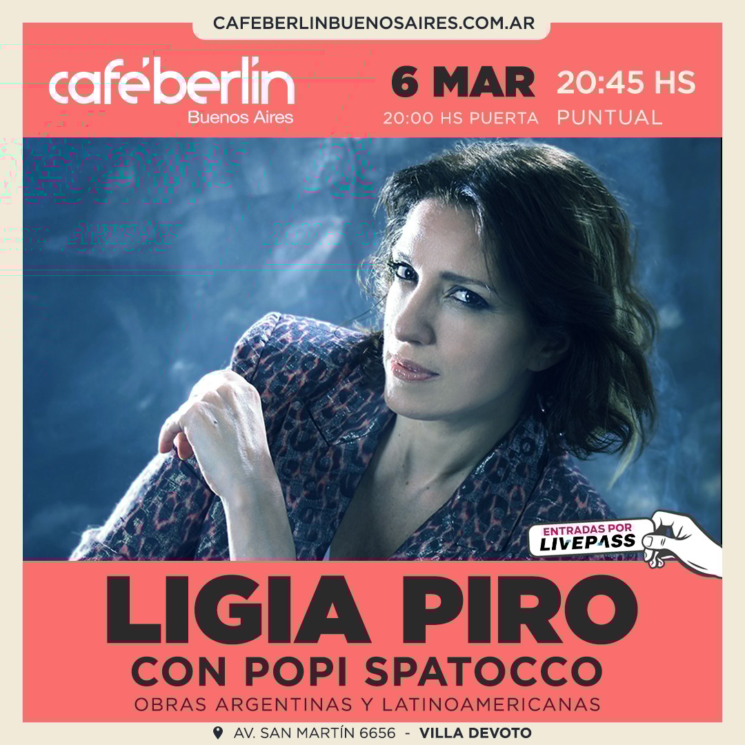 Ligia Piro en Café Berlín
