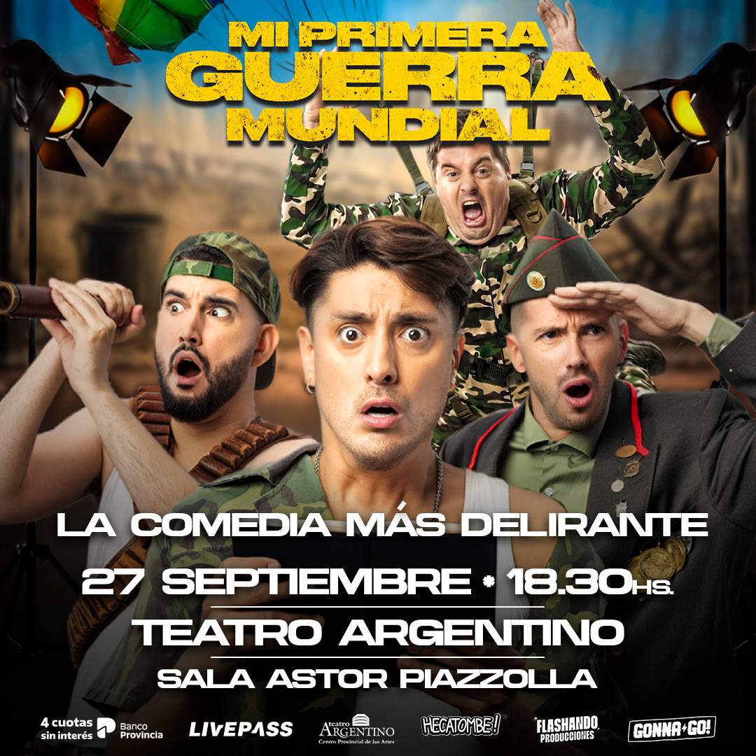 Entradas para HECATOMBE - MI PRIMERA GUERRA MUNDIAL en Sala Piazzolla - Teatro Argentino LP - Livepass