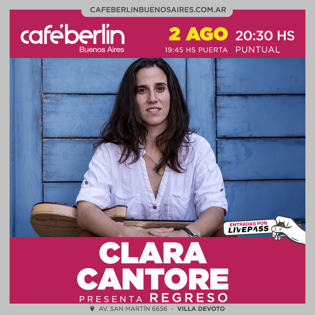 Clara Cantore en Café Berlín
