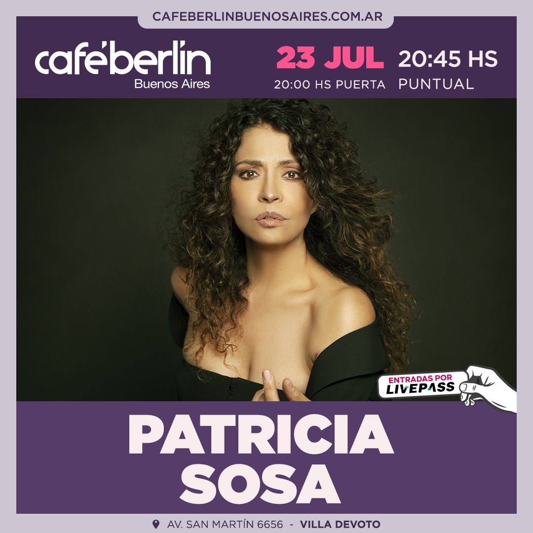 Patricia Sosa en Café Berlín