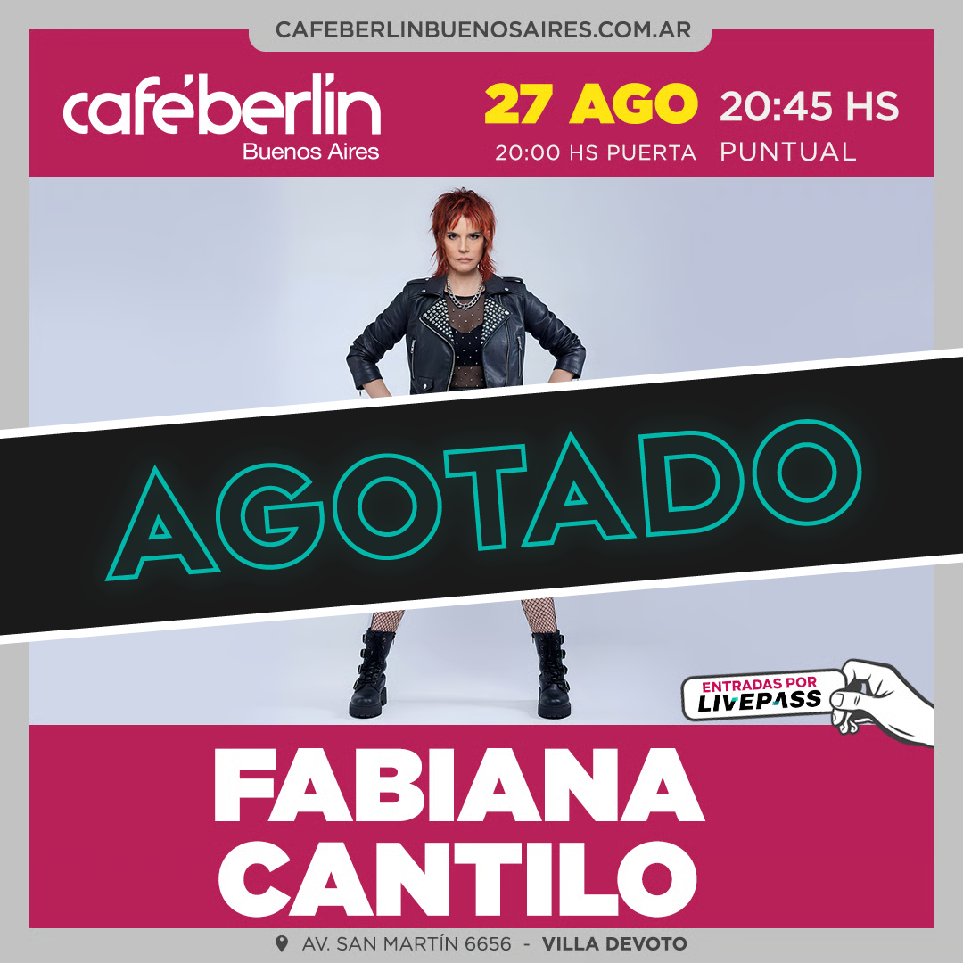 Fabiana Cantilo en Café Berlín