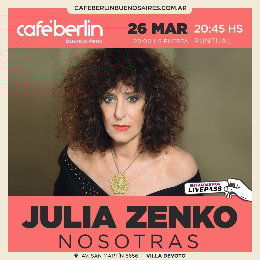 Julia Zenko en Café Berlín