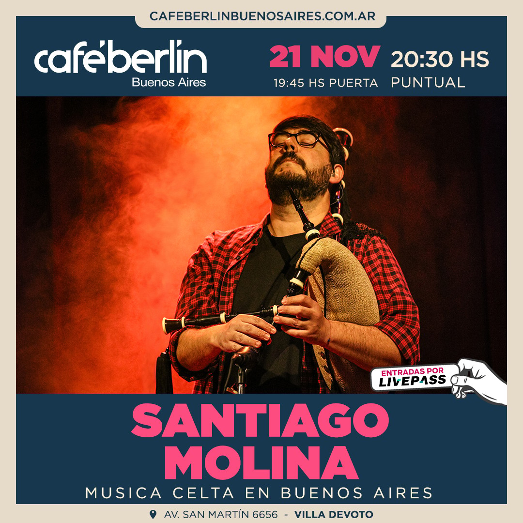 Santiago Molina en Café Berlín