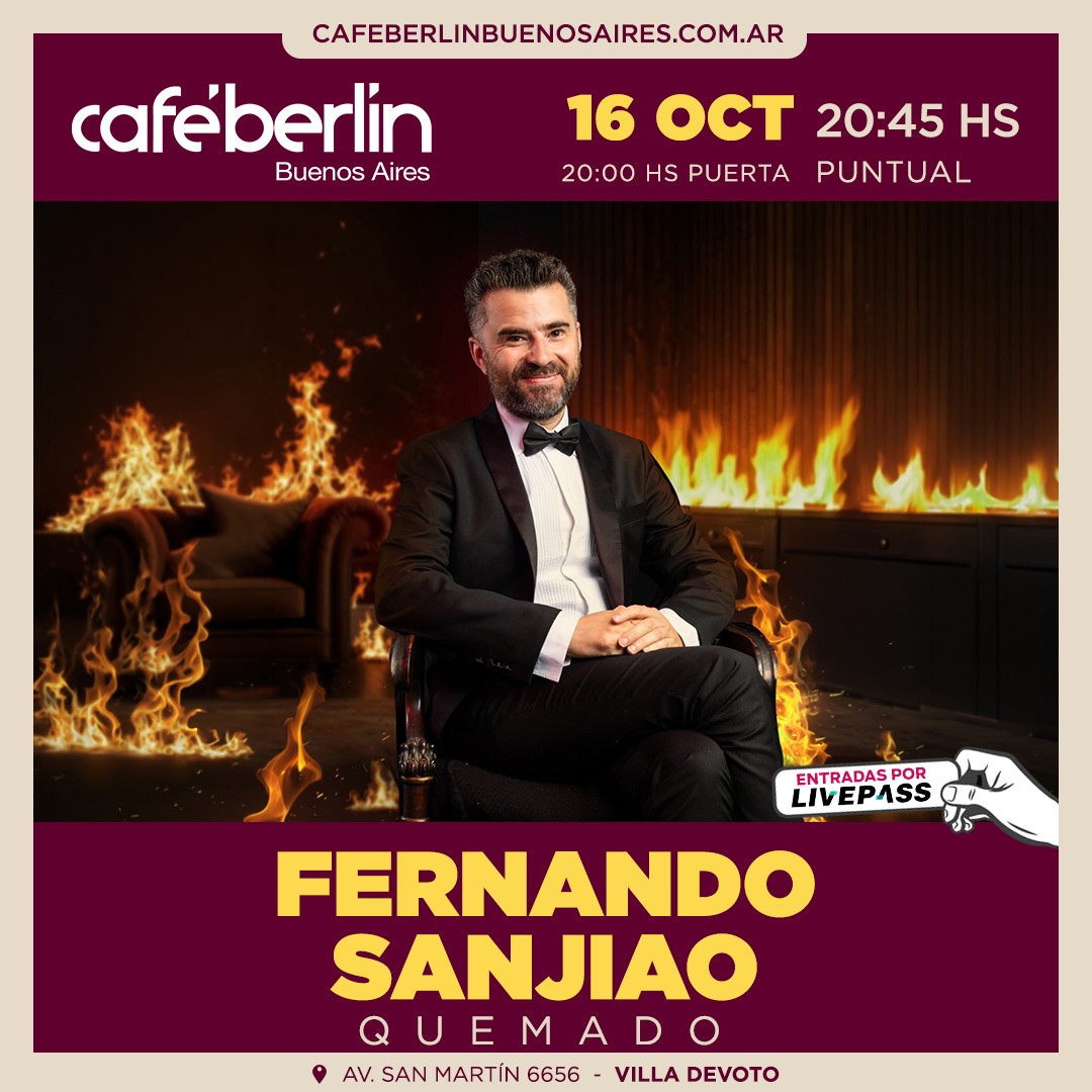 Fernando Sanjiao en Café Berlín