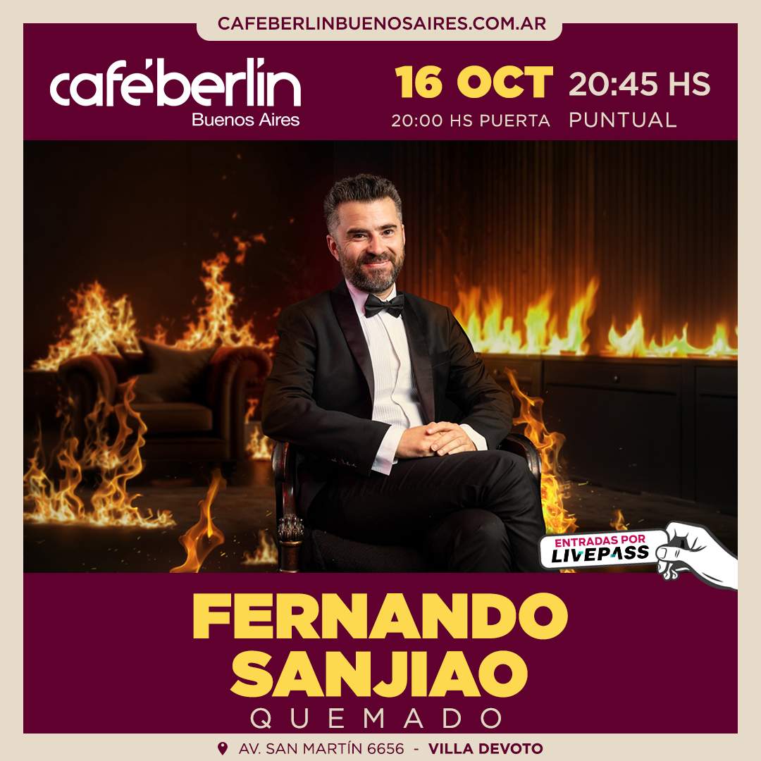 Entradas para Fernando Sanjiao en Café Berlín - Livepass