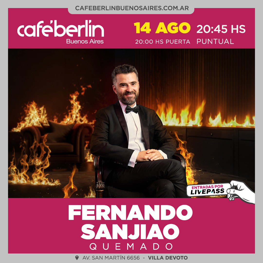Fernando Sanjiao en Café Berlín
