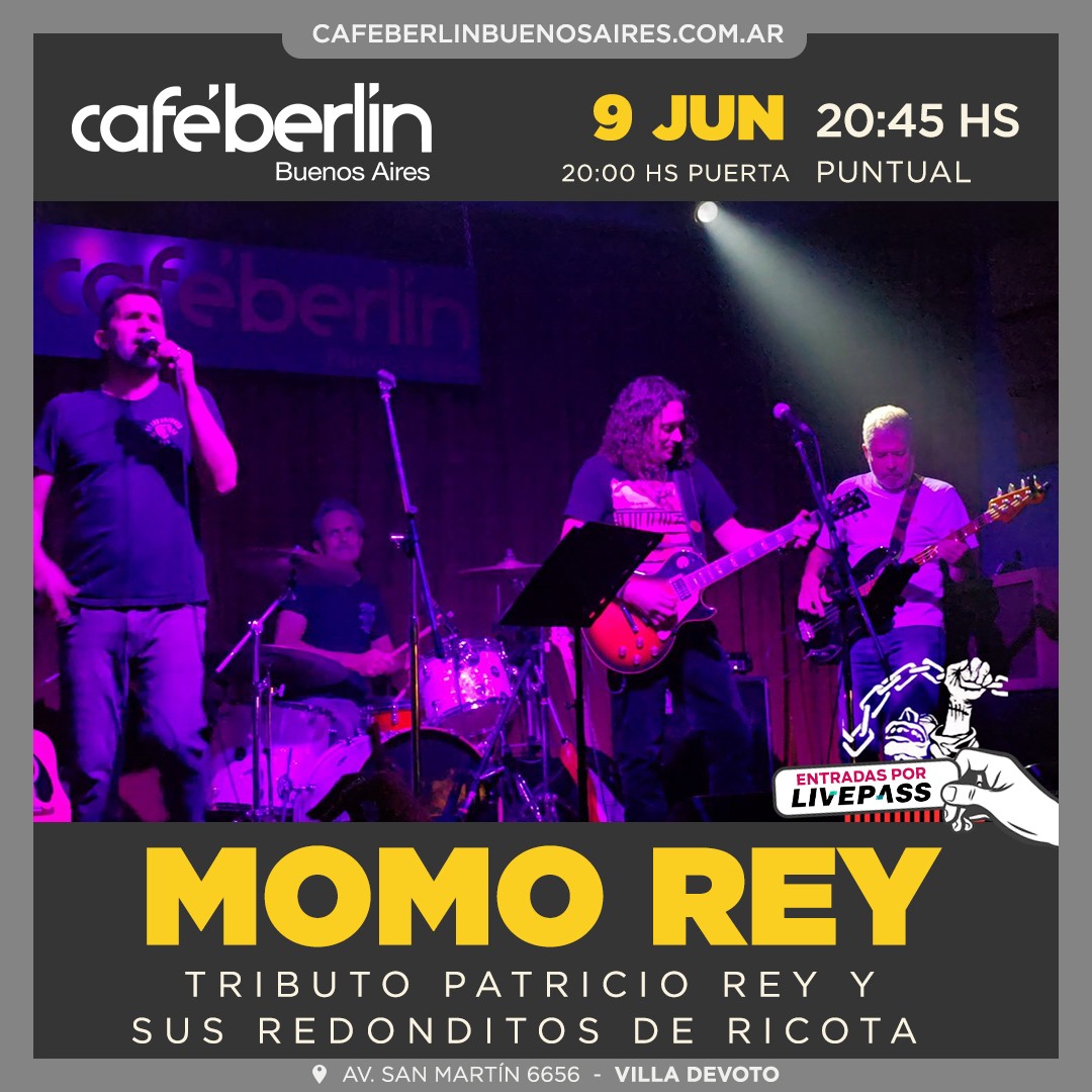 Momo Rey en Café Berlín