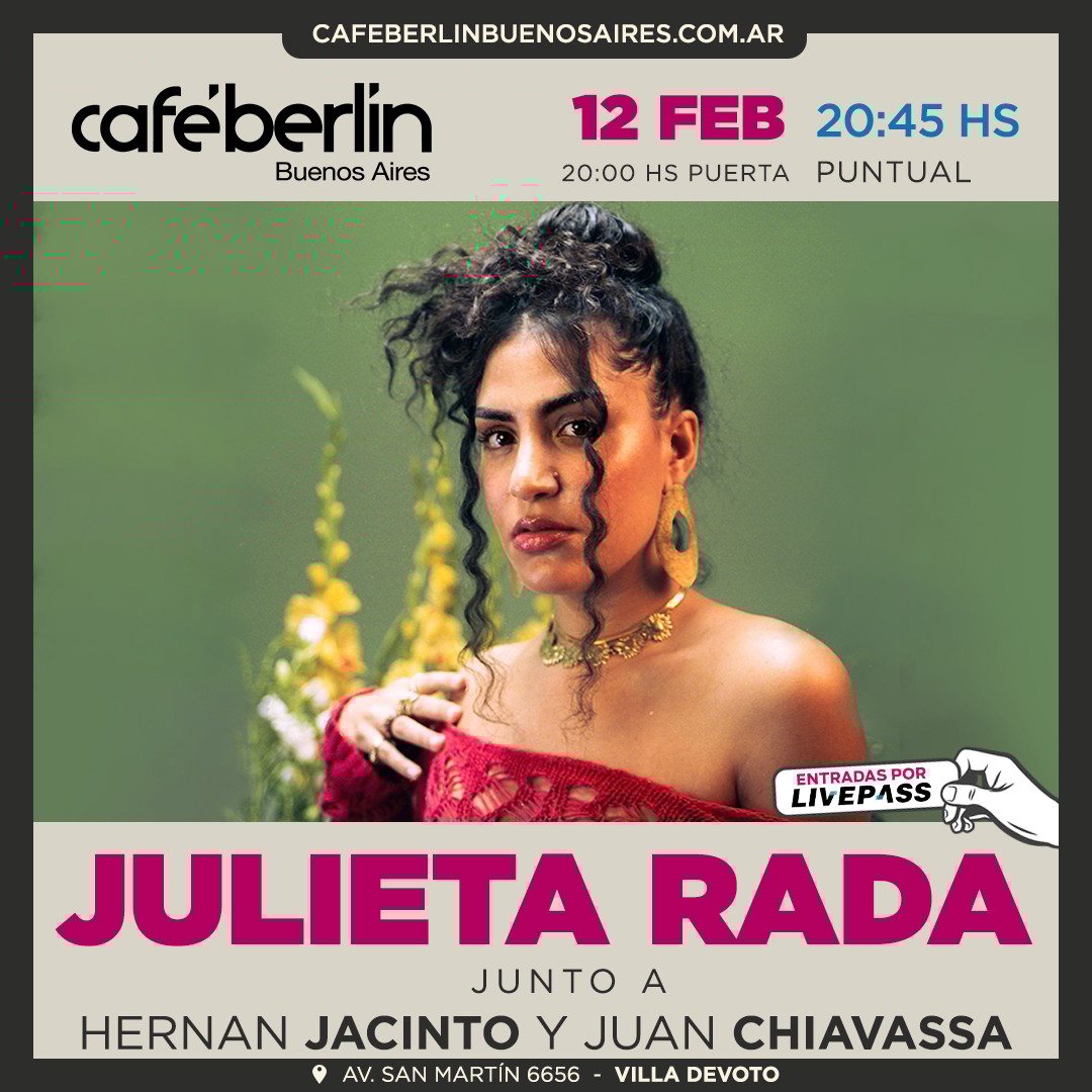 Julieta Rada en Café Berlín