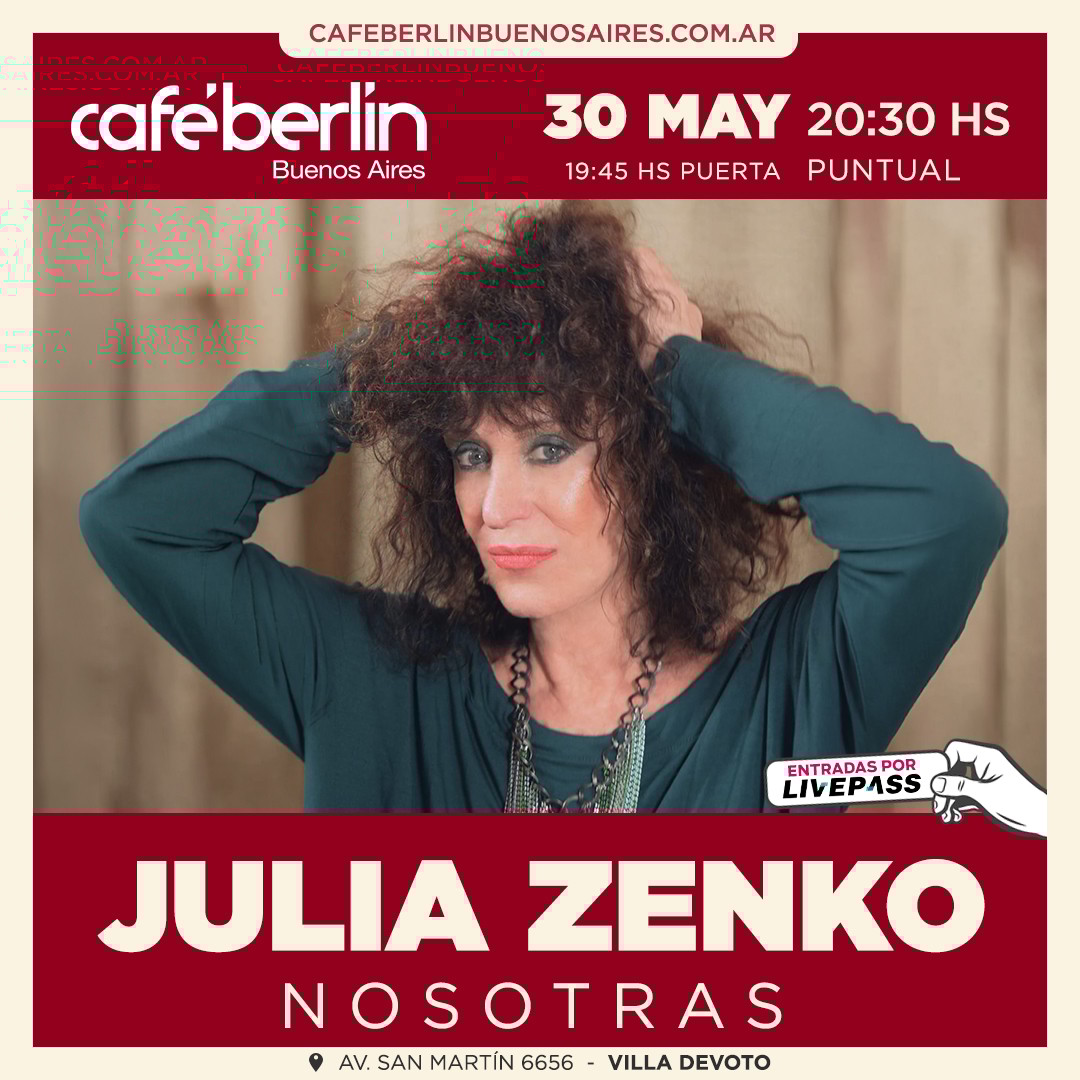 Julia Zenko en Café Berlín