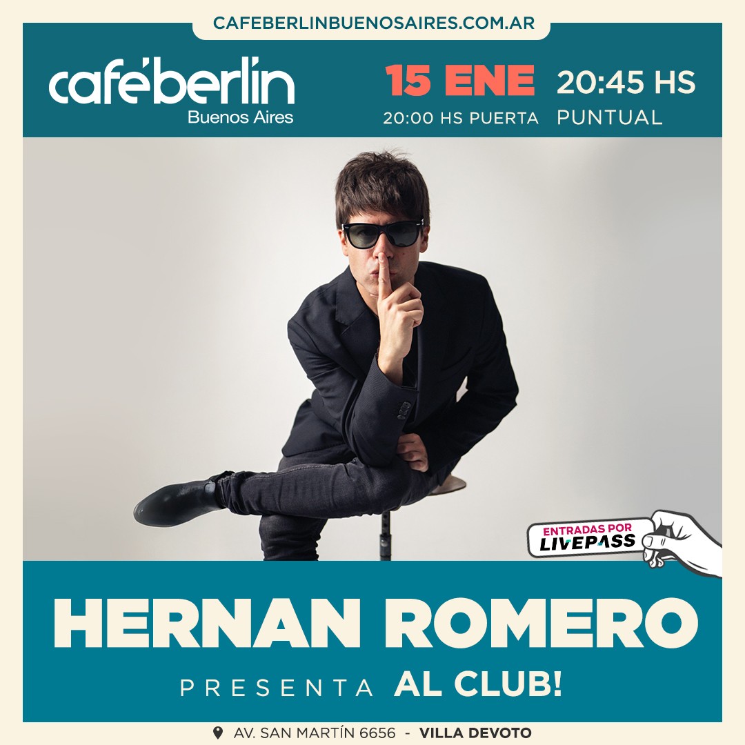Hernán Romero en Café Berlín