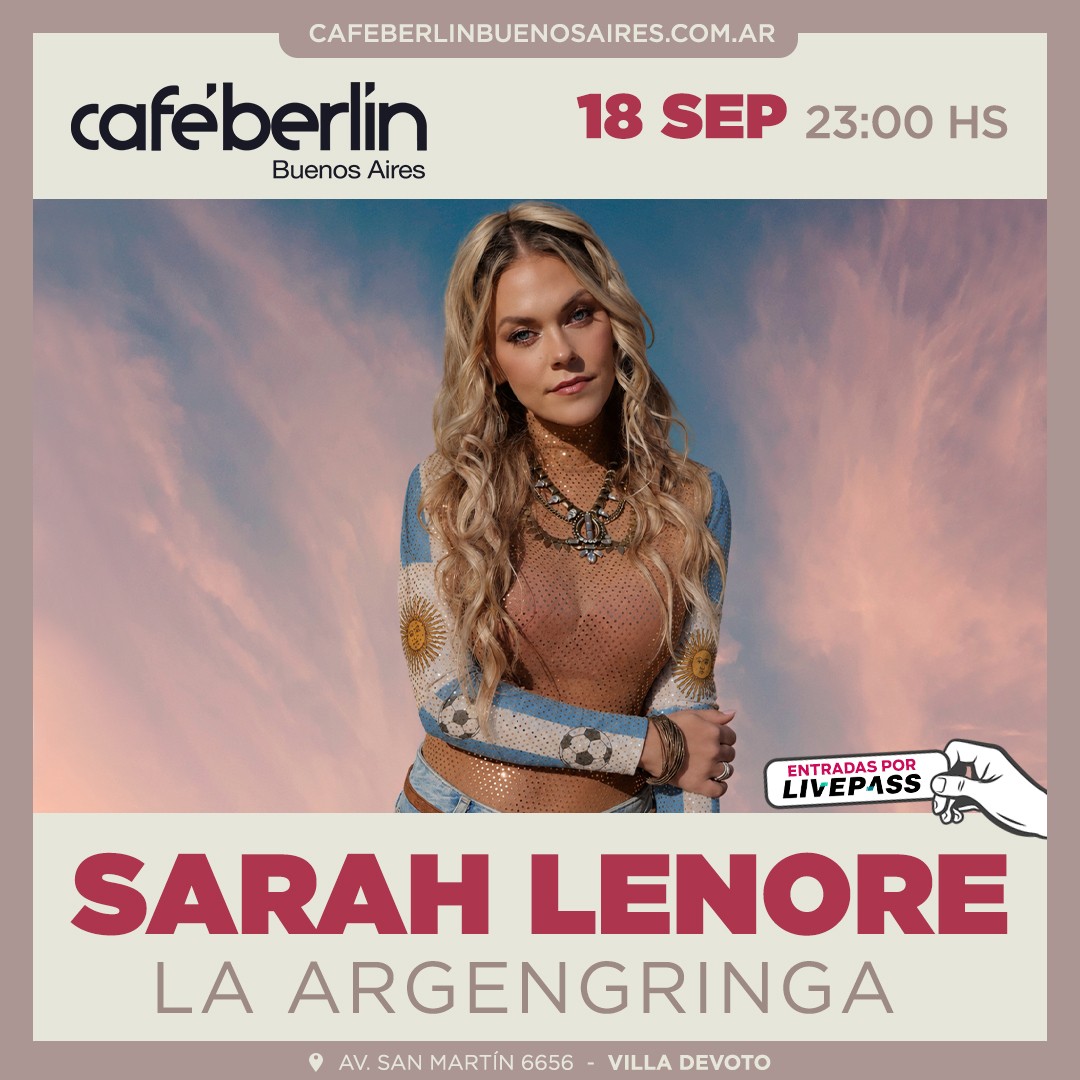 Sarah Lenore - La Argengringa en Café Berlín