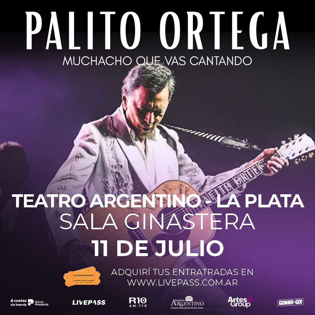 PALITO ORTEGA en la Sala Ginastera - Teatro Argentino LP