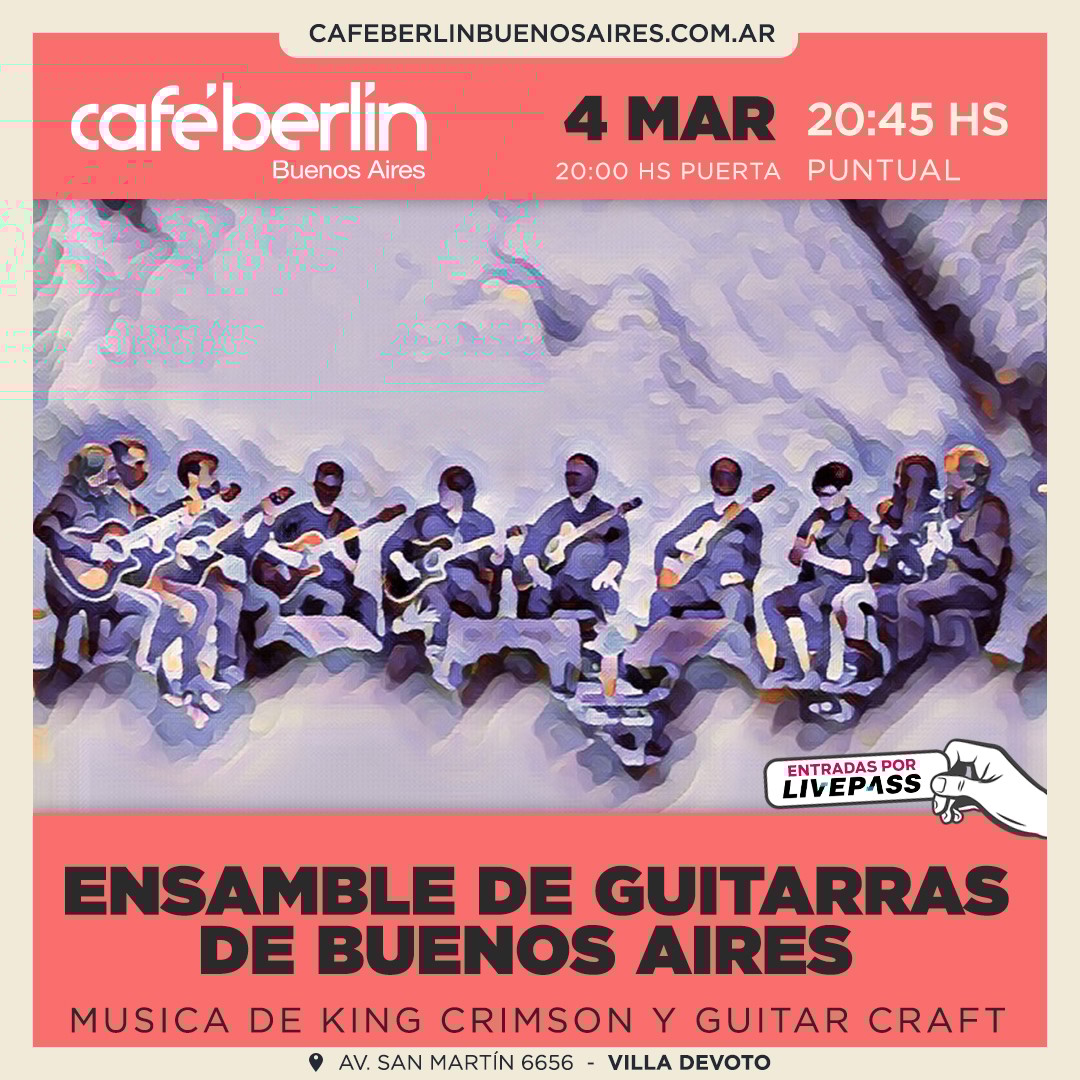 Ensamble de Guitarras de Buenos Aires en Café Berlín