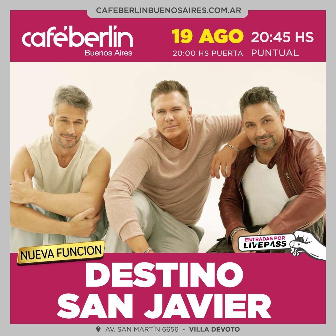 Destino San Javier en Café Berlín