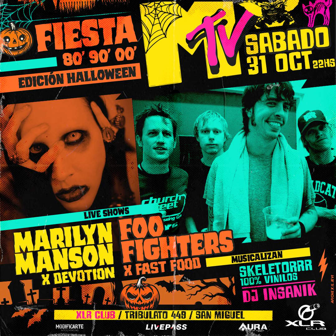 Entradas para FIESTA MTV 80' 90' 00 ' Edición Halloween en San Miguel - Livepass