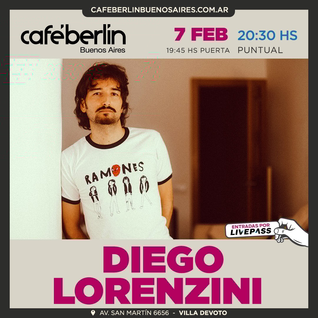 Diego Lorenzini en Café Berlín