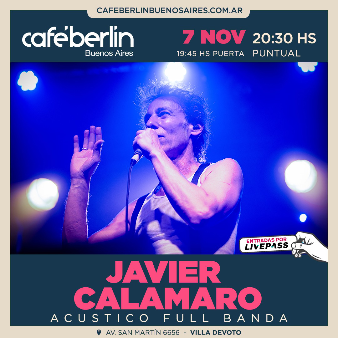 Javier Calamaro en Café Berlín