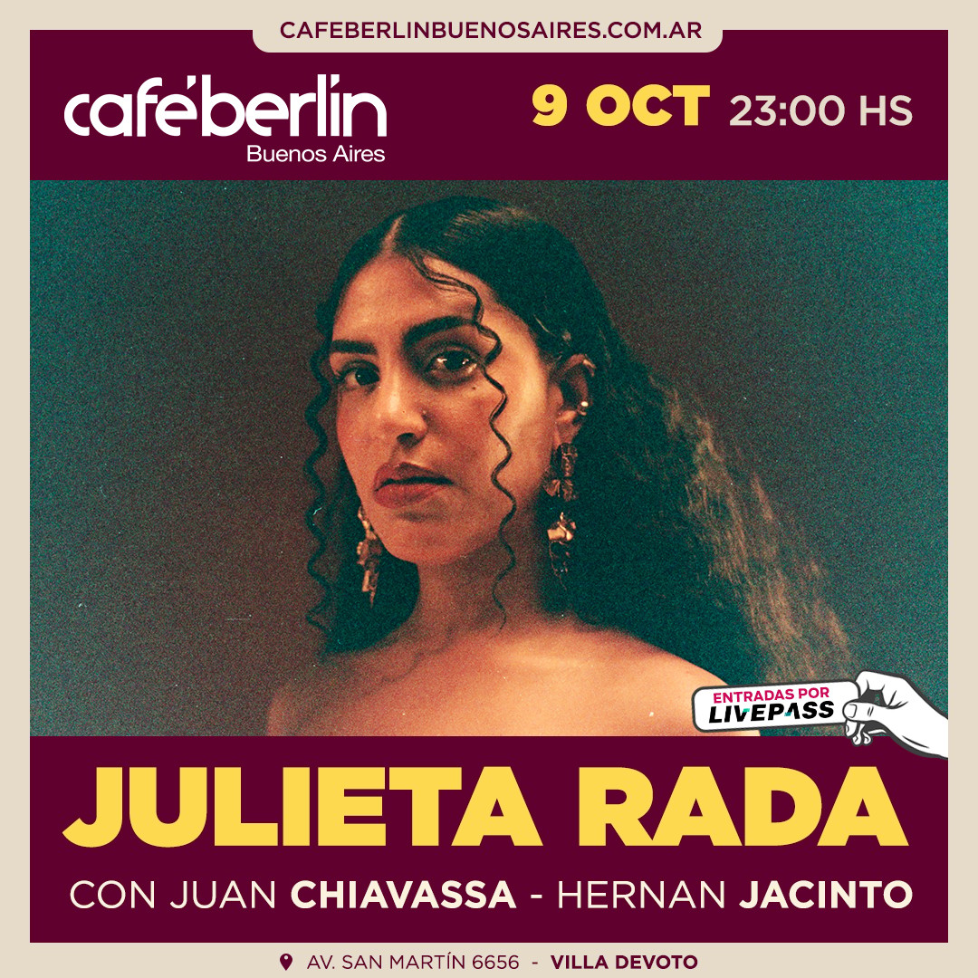 Julieta Rada en Café Berlín
