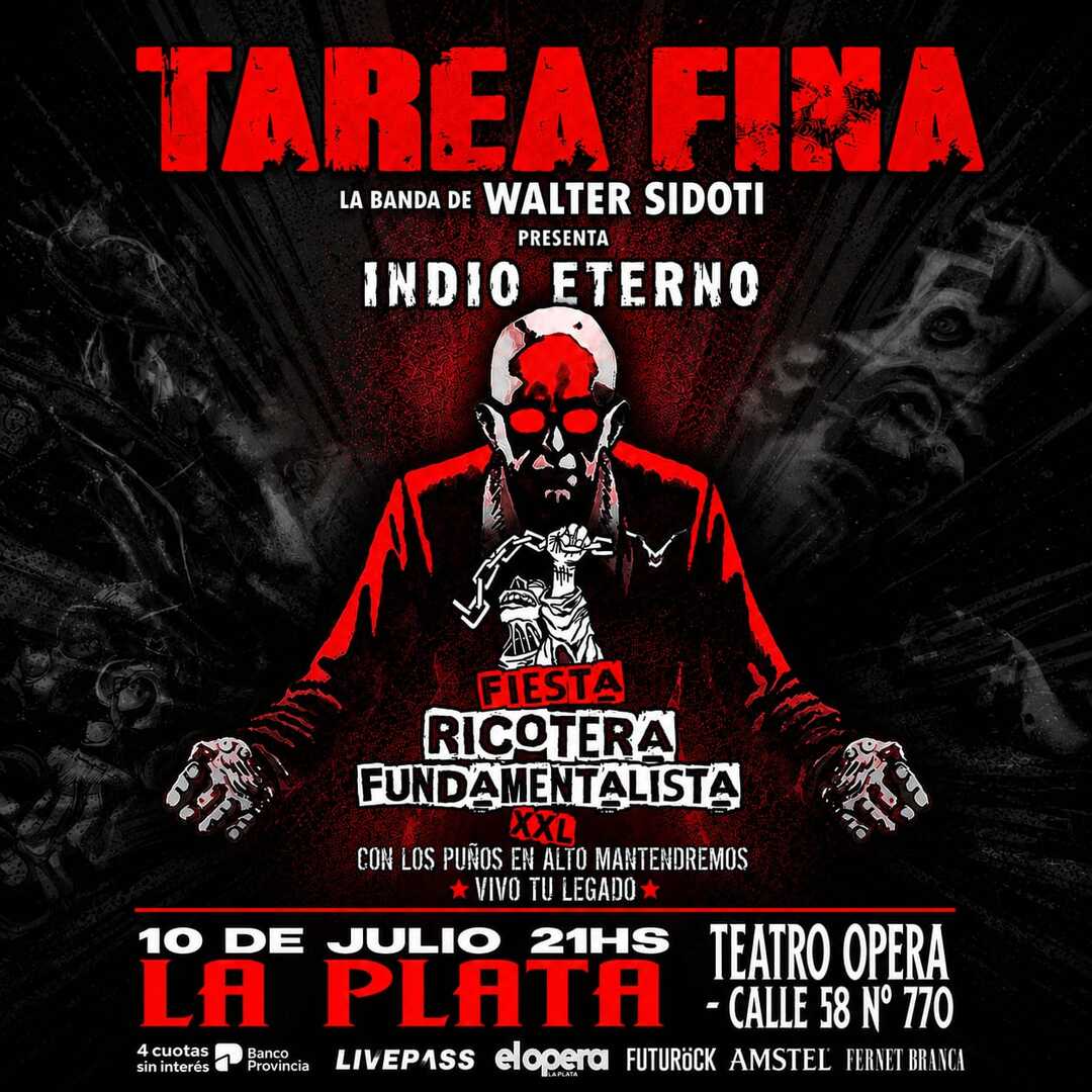 TAREA FINA en el Teatro Ópera LP