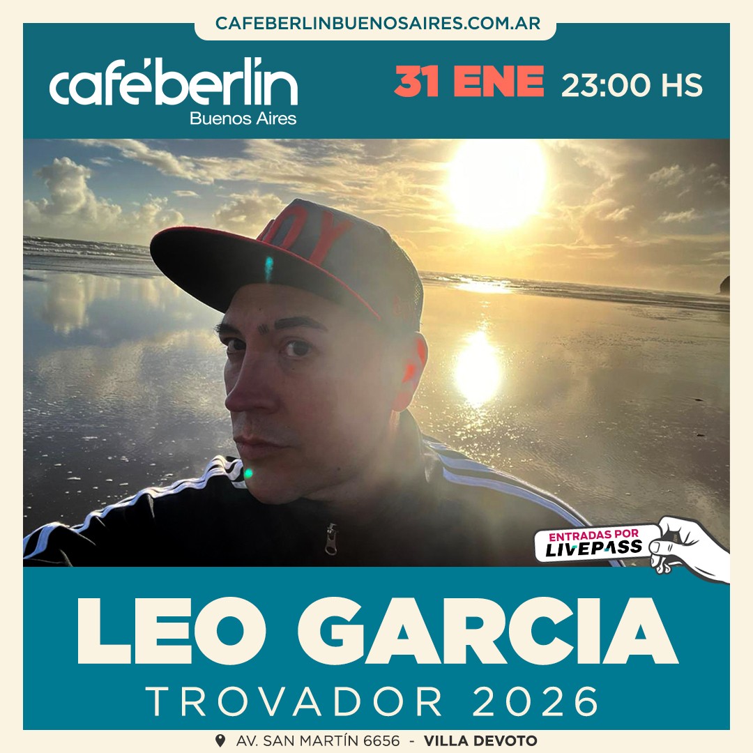 Leo García en Café Berlín
