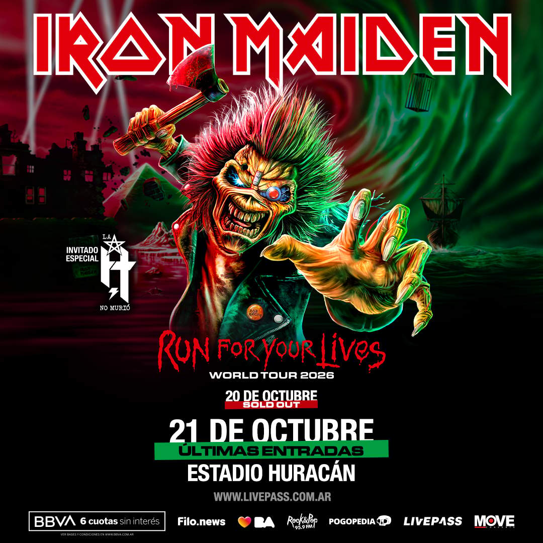 Flyer de IRON MAIDEN