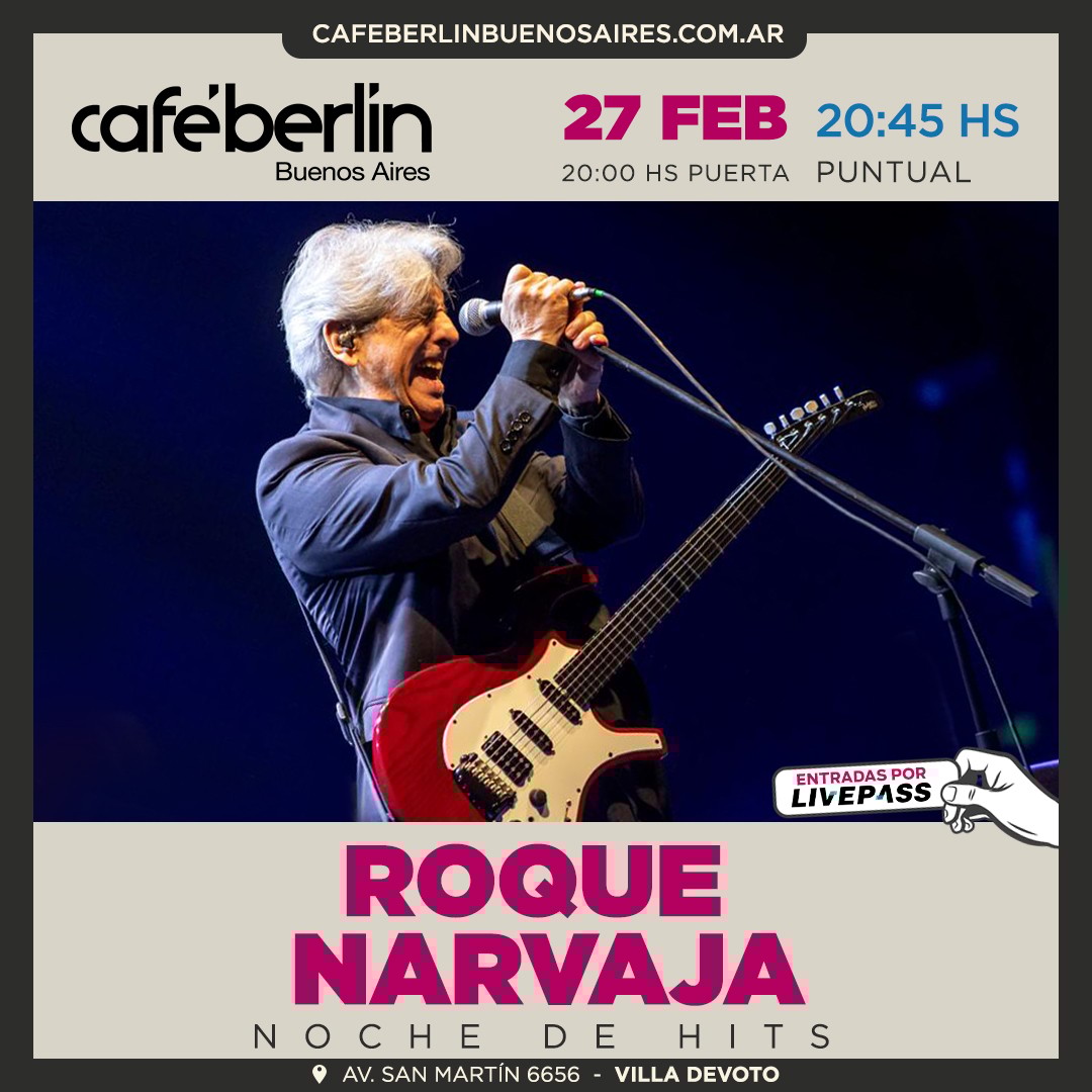 Roque Narvaja en Café Berlín